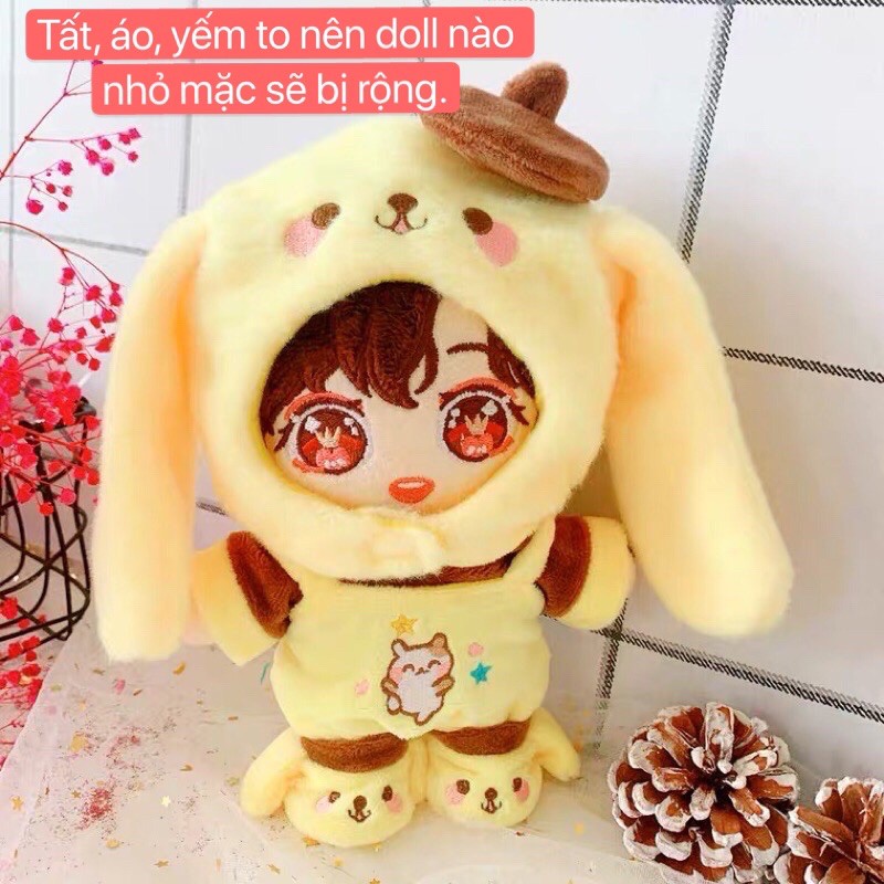 Bộ Cún vàng cho doll 20cm