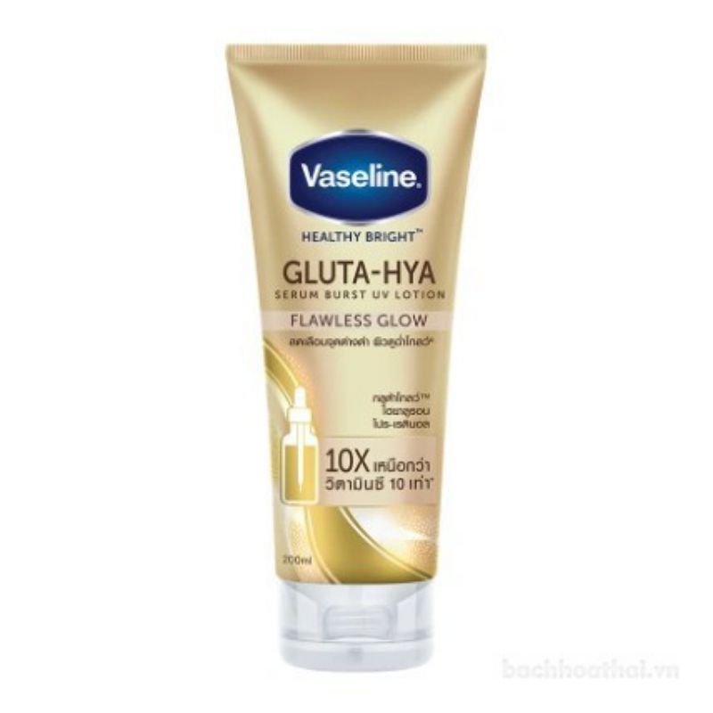 Dưỡng Thể Vaseline Ban Đêm Bật Tone Trắng Sáng 10X GLUTA- HYA 300ML Thái lan