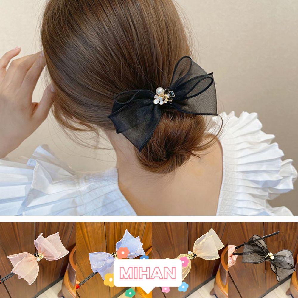 Dây Cột Tóc Đuôi Ngựa Phối Ruy Băng Kiểu Ngọt Ngào MIHAN1