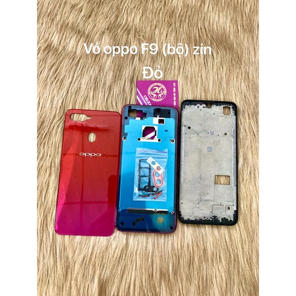 vỏ oppo F9 (bộ) khung sườn + nút linh tinh