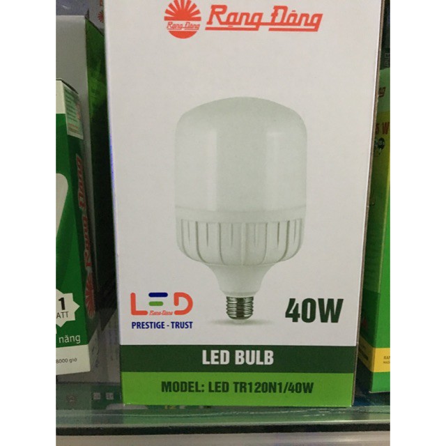 Bóng đèn LED BULB TRỤ RẠNG ĐÔNG TR120N1/40W - ÁNH SÁNG TRẮNG