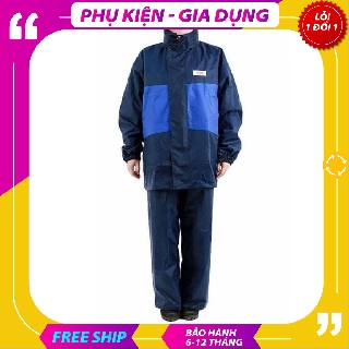 Bộ áo mưa 2 lớp, áo mưa vải dù siêu bền Thành Long
