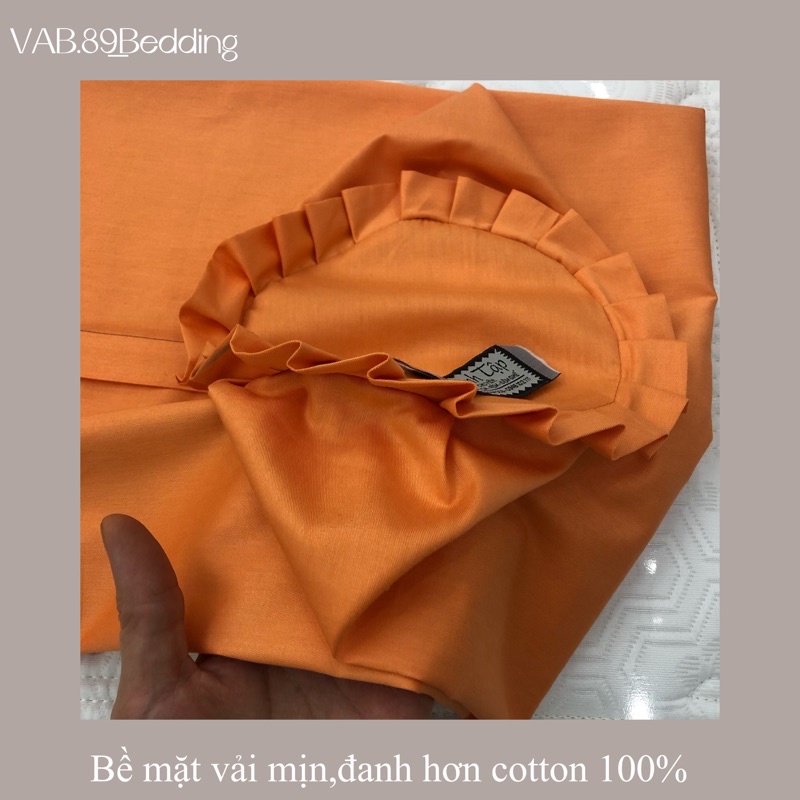 Vỏ Gối Ôm Dài Cotton Thô Lụa Hàn Quốc Một Màu Trơn Basic Có Khoá Kéo Bo Viền 2 Đầu Size 60x80,70x100