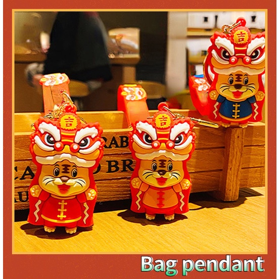 Búp Bê Hổ Con Hoạt Hình Đáng Yêu Có Khóa Cài Trang Trí Túi Xách