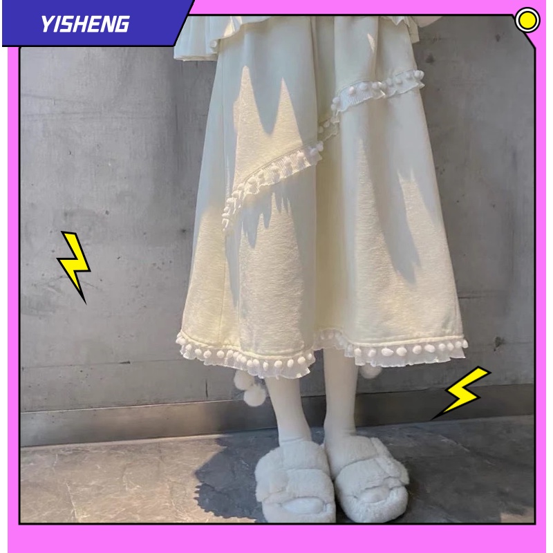 Chân váy xếp ly đen cơ bản siêu trắng, voan, váy maxi