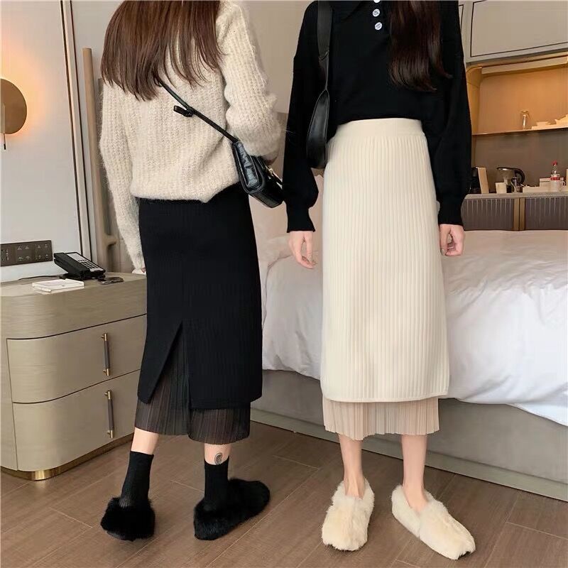 Chân váy dài dáng chữ A thời trang thu đông cho nữ