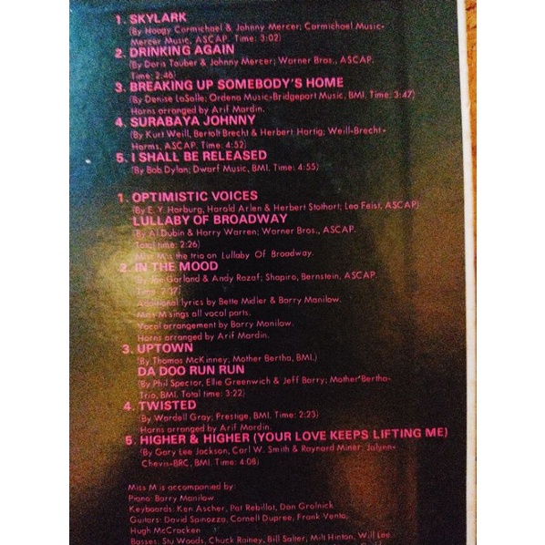 Đĩa than vinyl nhạc Pop vocal