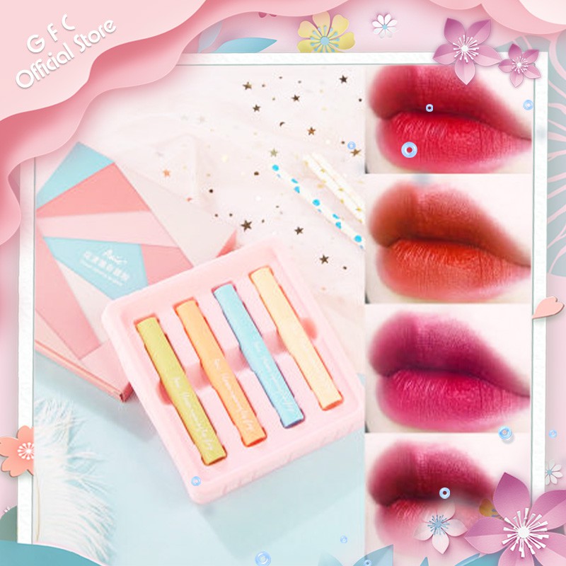 Set 4 son kem trang điểm lâu trôi không dính cốc kháng nước | BigBuy360 - bigbuy360.vn