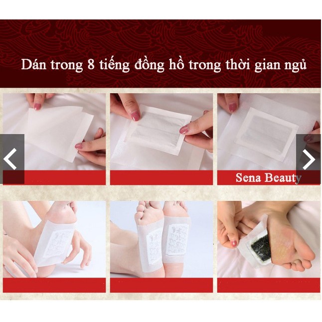 1 Đôi Miếng Dán Thải Độc Bàn Chân Ngải Cứu Nội Địa Trung - MÓN QUÀ CHO SỨC KHỎE