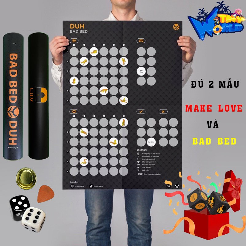 Bảng Game Bad Bed Make Love Trò Chơi Drinking Game Nâng Tầm Cảm Xúc Cho Cuộc Yêu