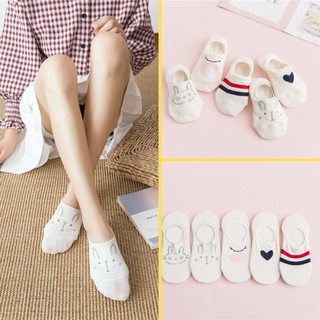 Tất Đi Giày Lười Nữ Hoạ Tiết Cute Chất Liệu Cotton Bền Bỉ - T020 Girl_Friday