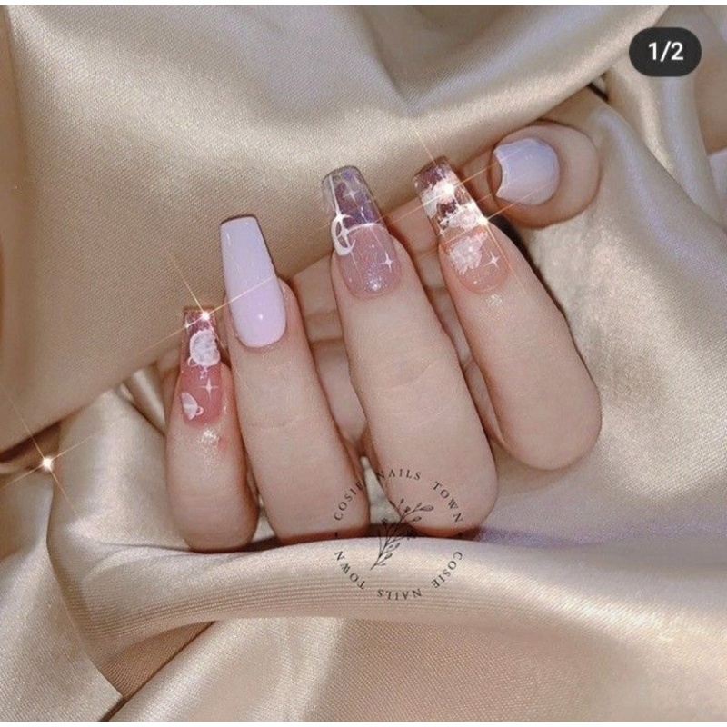 Nailbox thạch hồng tím mộng mơ