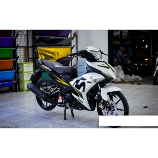 Tem trùm exciter 150 movistar đen trắng mẫu mới, độ team trùm decal xe máy ex dán đời 2015-2020