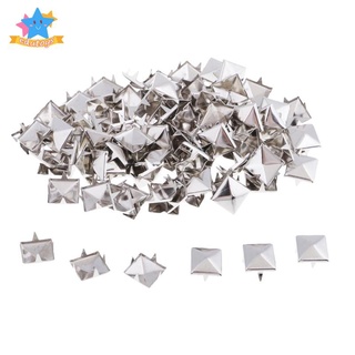 [Edstars] Đẹp 100 Chiếc Vuông Kim Tự Tháp Đinh Tán Điểm Da Thủ Công 8mm