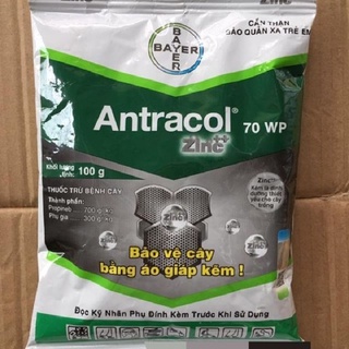 Thuốc trừ bệnh cây trồng antracol 70wp chứa kẽm zn - 100gr