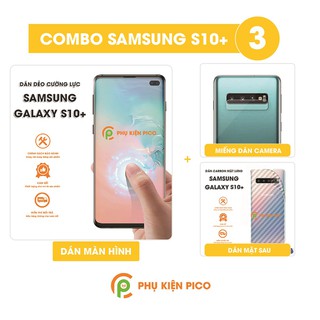 cường lực dẻo samsung galaxy s10 plus + dán lưng samsung galaxy s10 plus + dán camera samsung s10 plus