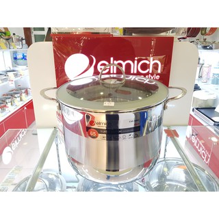Nồi Luộc Gà Inox Elmich Dòng Celestine 5 Đáy, Nhập Khẩu : C.H Séc, Size 28 Model 5279