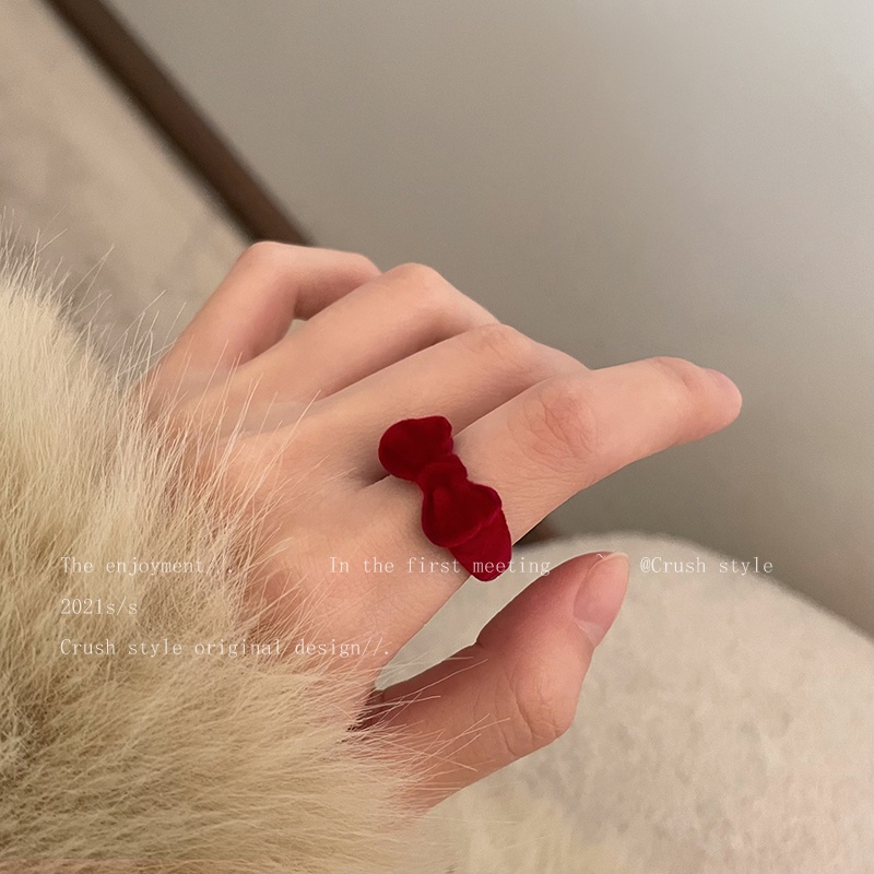 Nhẫn iF YOU kiểu nơ phong cách Hàn Quốc cho nữ