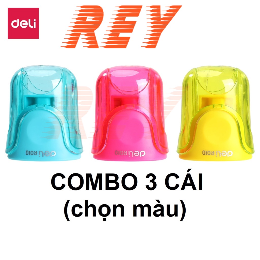 [Giao hỏa tốc] COMBO 3 cái chuốt (chọn màu) Deli R01000 nhiều màu sắc