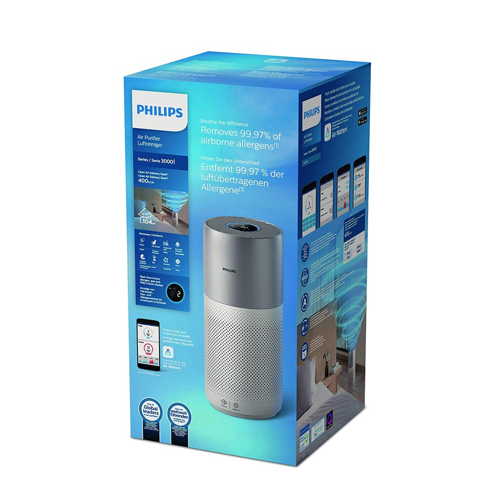 Máy lọc không khí Philips AC3033/10 (diện tích sử dụng 104m2) - Hàng chính hãng