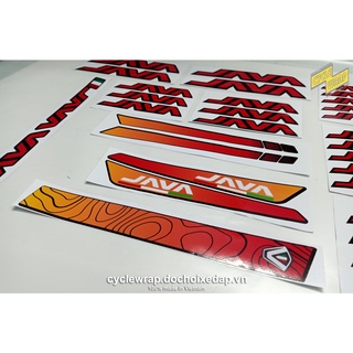 Tem decal dán sườn xe đạp gấp JAVA CL2 | JAVA Folding Decal | CycleWrap