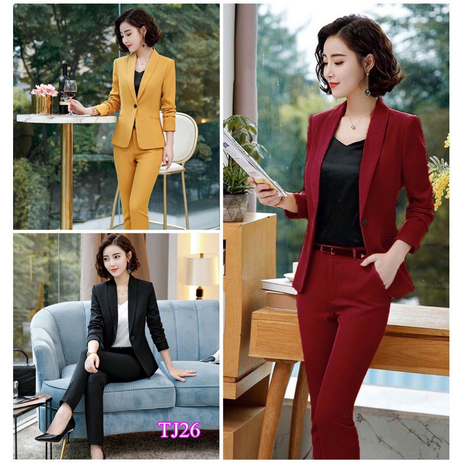 Set Nguyên Bộ Áo Vest Quần Dài - YB20133