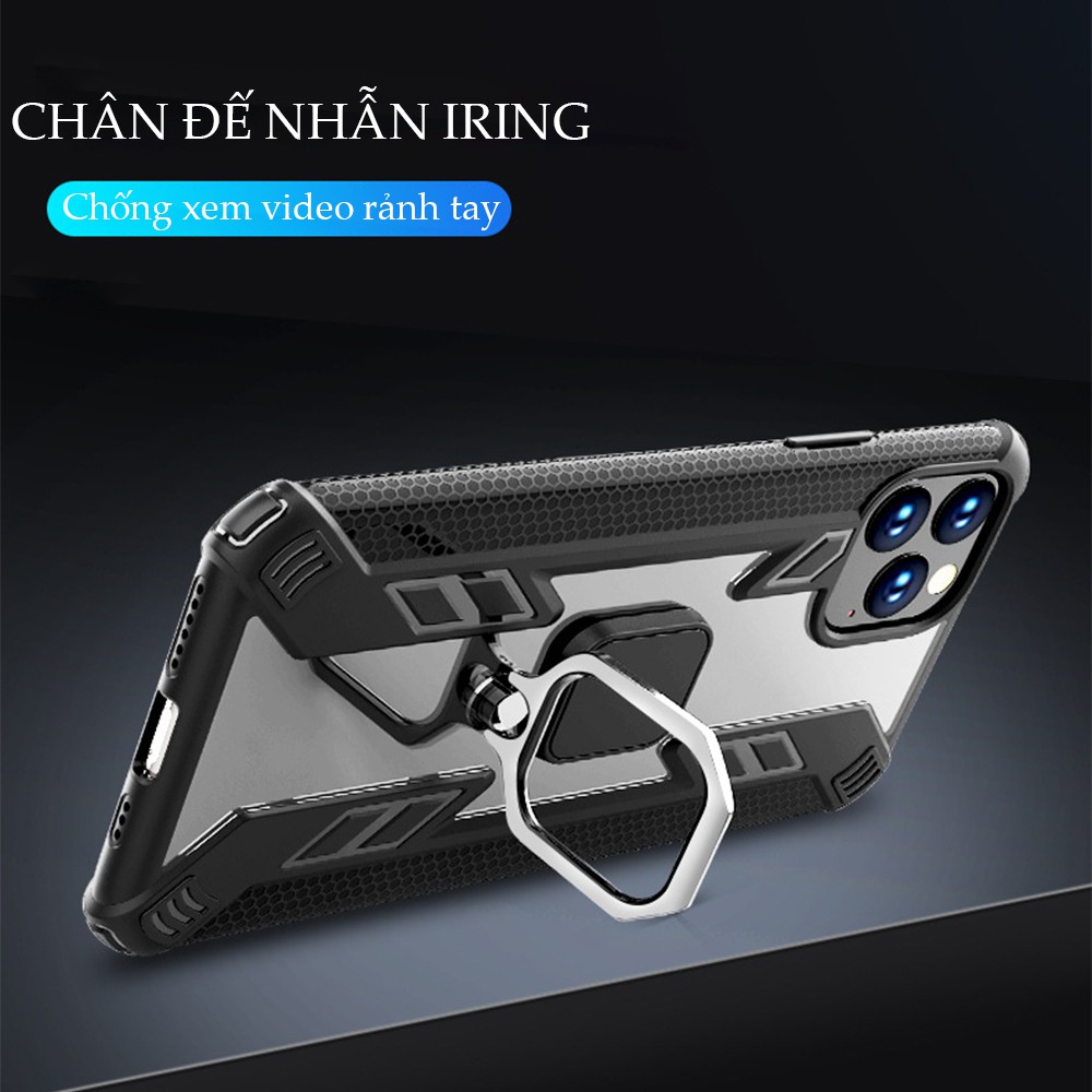 FREESHIP 50K_Ốp lưng iPhone 7 8 6 6s Plus X XR XS Max 11 Pro Max SE 2020 iRON MAN IRING TRONG SUỐT chống sốc