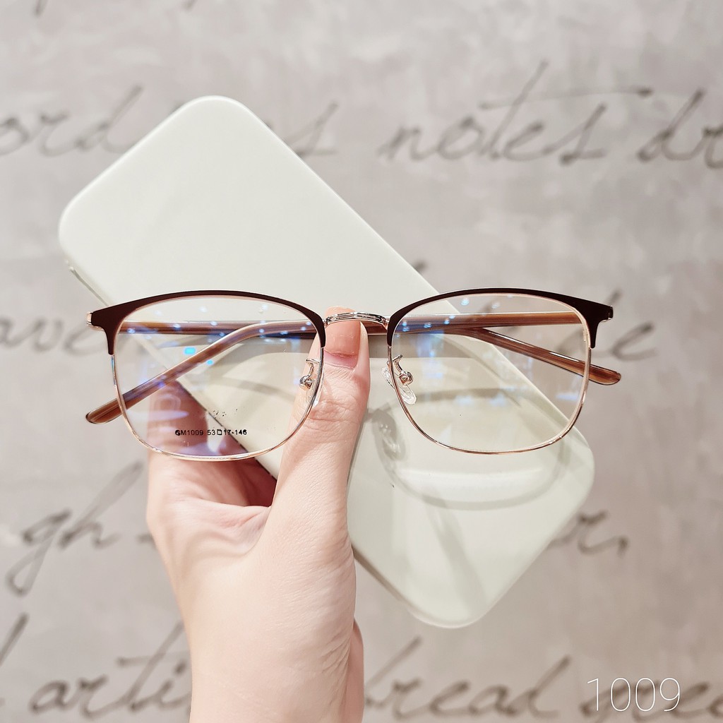 [Mã SKAMA07 giảm 8% đơn từ 250k] Gọng kính mắt kim loại tròn thời trang nhiều màu Lilyeyewear 1009 | BigBuy360 - bigbuy360.vn