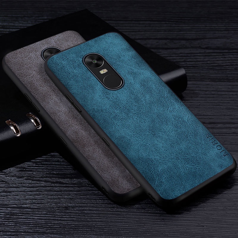 Ốp Điện Thoại Da PU Cao Cấp Màu Trơn Chống Trầy Xước Cho Xiaomi Redmi Note 4 Redmi Note 4X