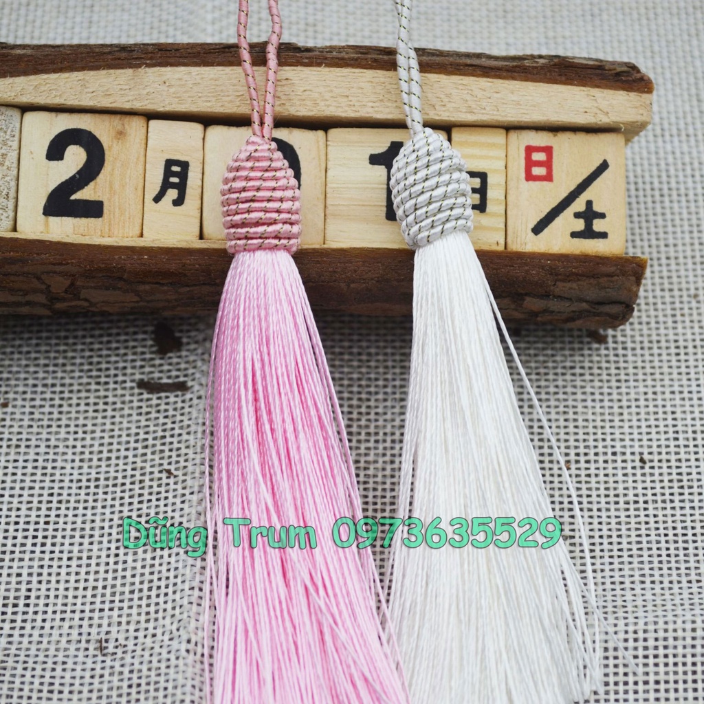 Dây đồng tâm kết tua rua trang trí cổ trang siêu đẹp