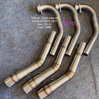 cổ pô inox wrx 2 khúc gắn wave deam