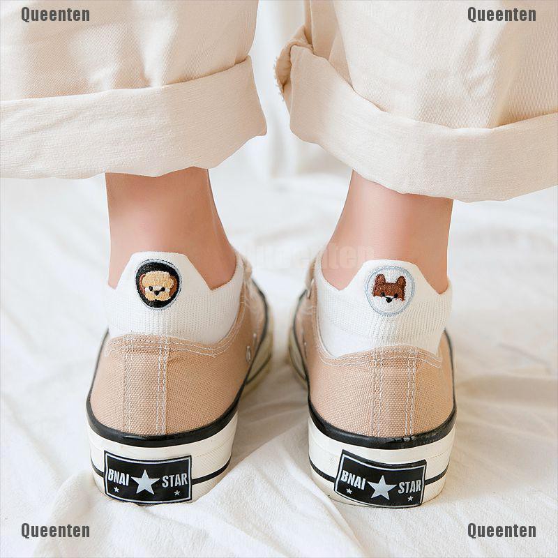 Đôi vớ cotton in hình động vật hoạt hình dễ thương cho nữ