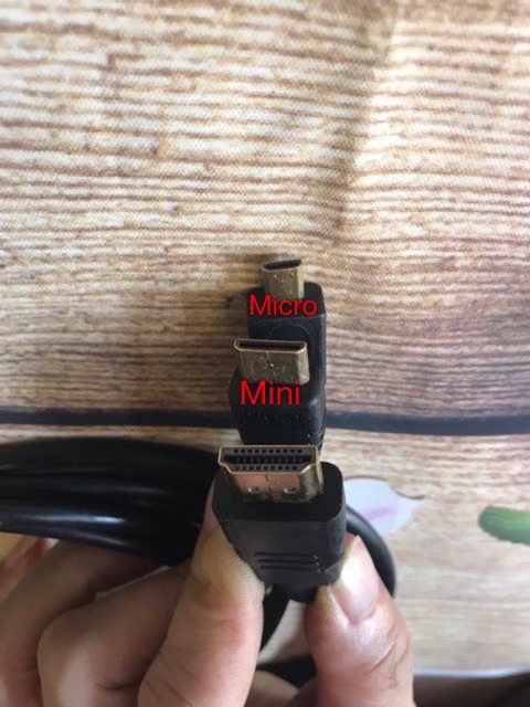 Dây chuyển đổi tín hiệu HDMI phổ thông sang chuẩn HDMI mini xuất hình ảnh 2k, 4K. Báo giá 1 dây