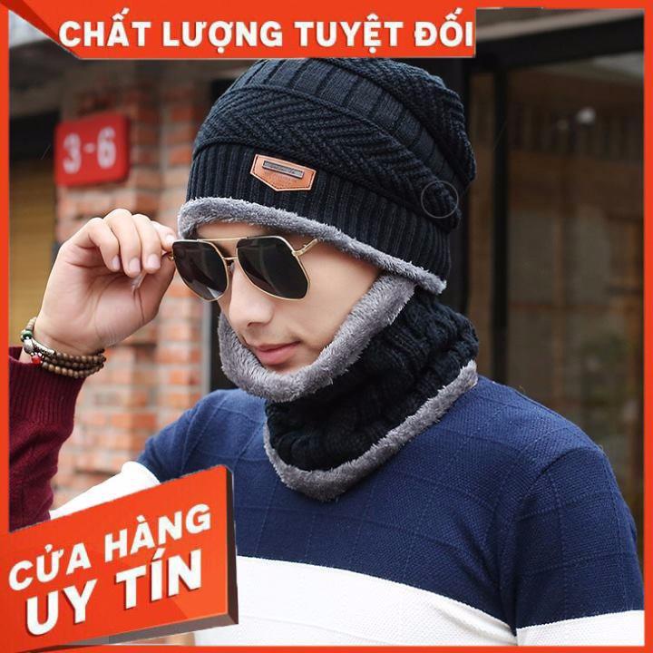 Mũ len kèm khăn cho nam đẹp - Thingkids