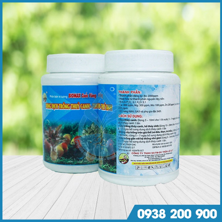 Dung dịch thuỷ canh - thủy sinh BOIMAX Cuốc Vàng 100ml - Cung cấp chất dinh dưỡng cho cây trồng