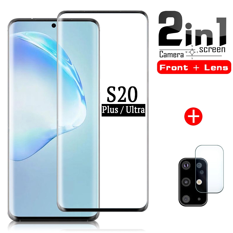 Kính cường lực bảo vệ camera sau 2 trong 1 dành cho Samsung Galaxy S20