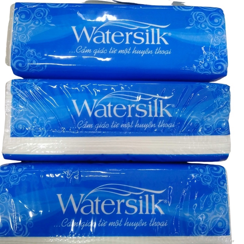 Khăn giấy/ Giấy Ăn Watersilk 2 lớp gói 200 tờ