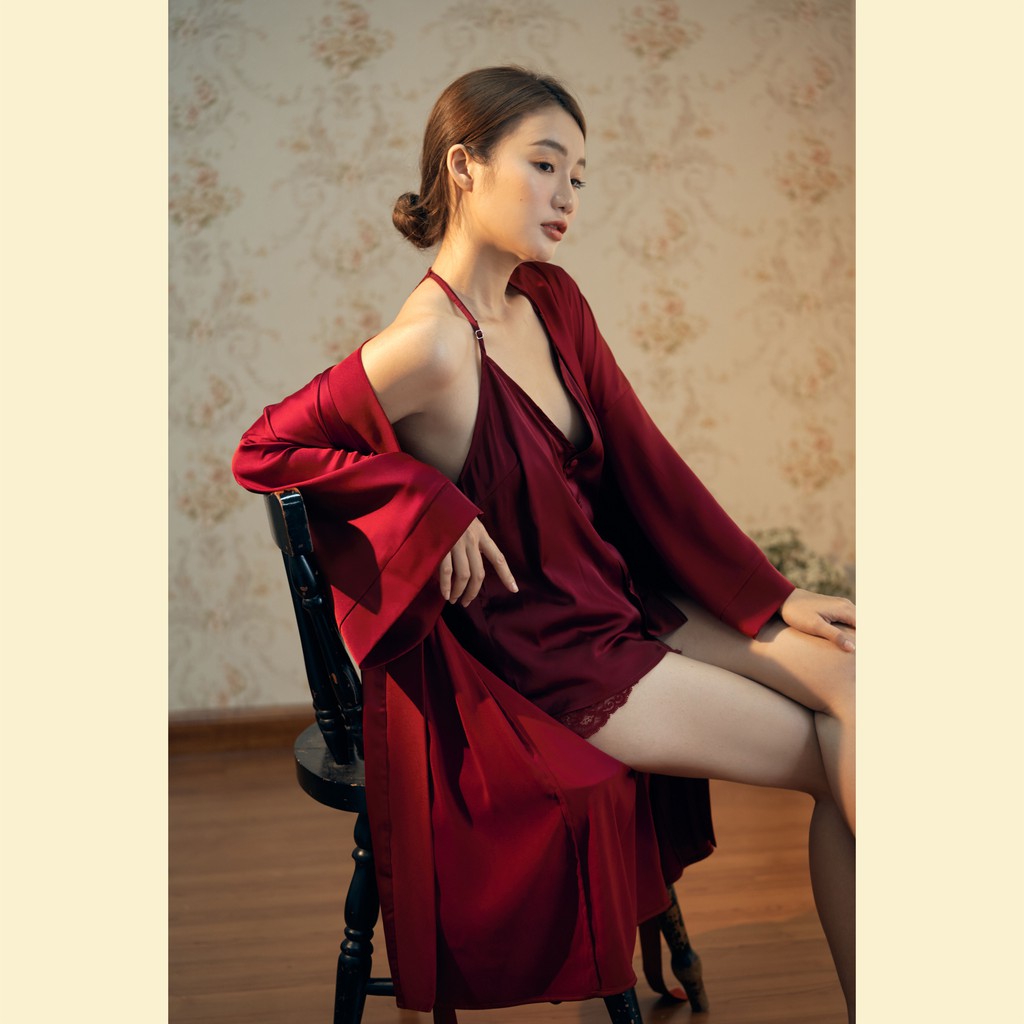 Đồ ngủ mặc nhà Khoác kimono basic - Midnight Sleepwear