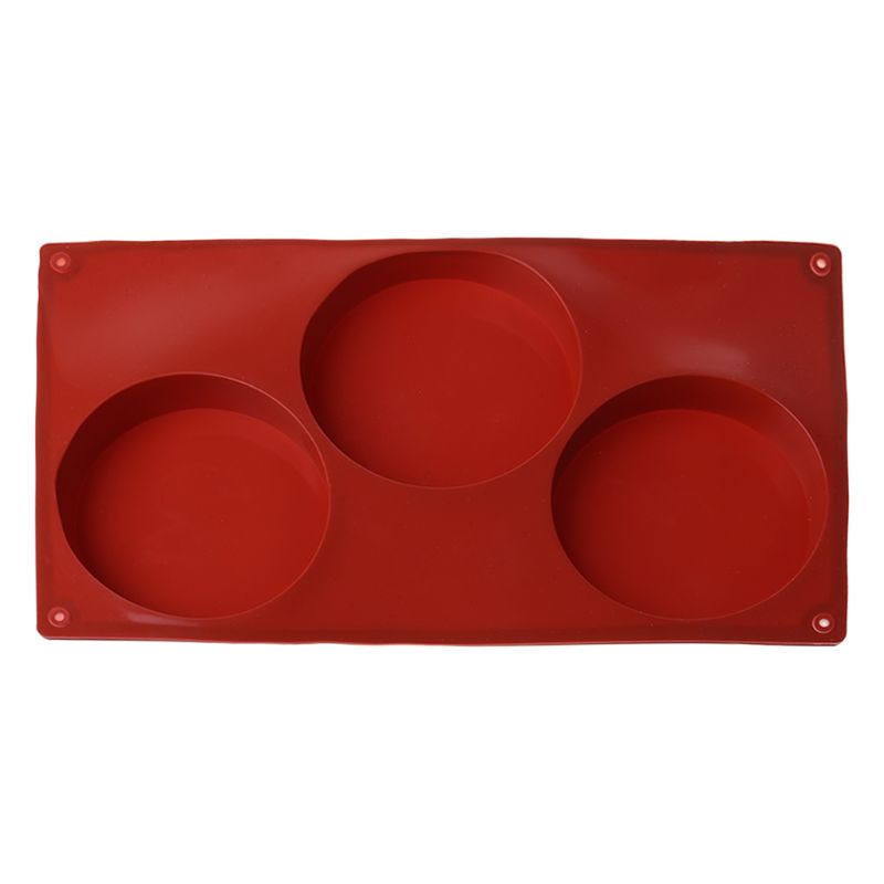 Whi 3 Cái 3 Bộ Khuôn silicone Tròn Làm Bánh
