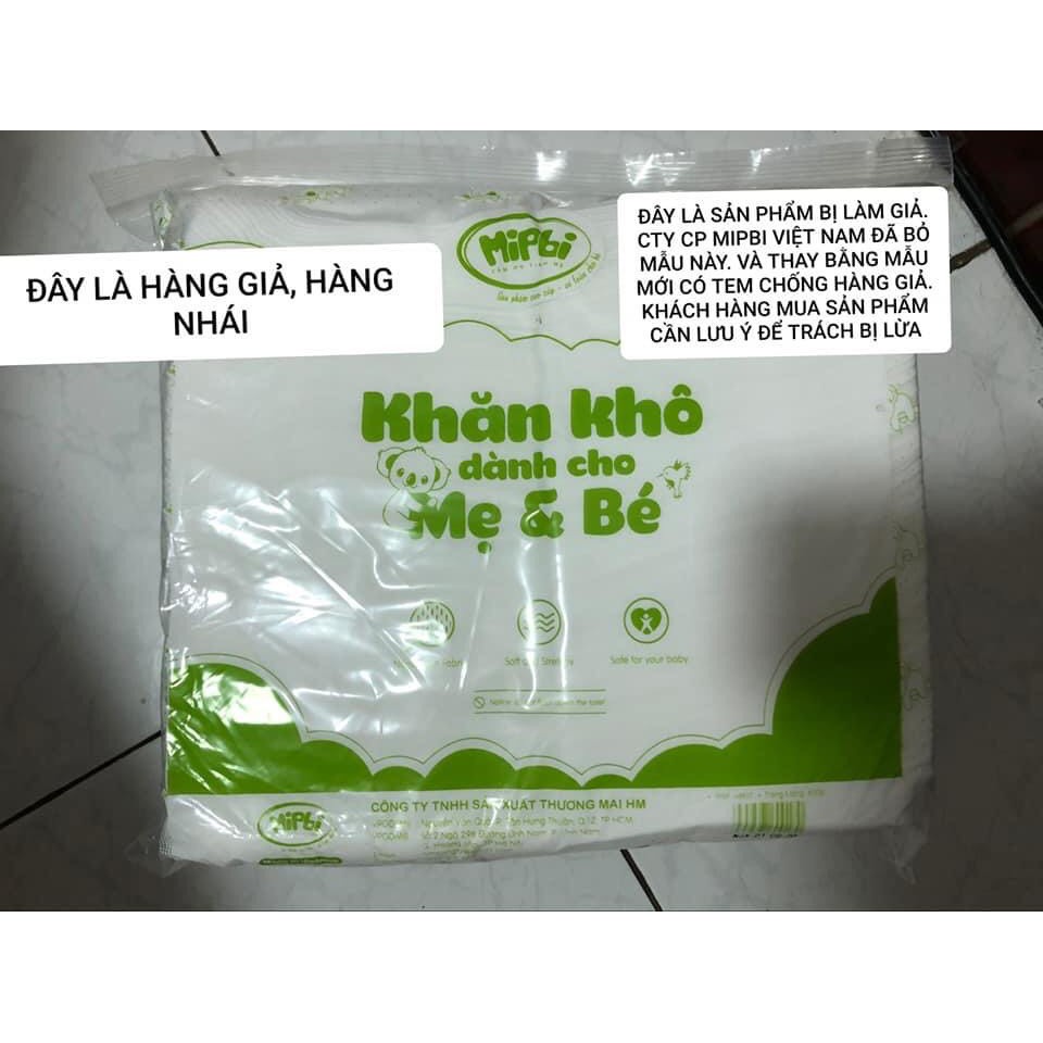 Khăn giấy khô đa năng Mipbi  260gr, 300gr và 600gr,900gr an toàn tuyệt đối cho trẻ