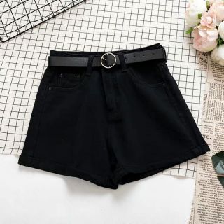 Quần short bò mềm kèm thắt lưng