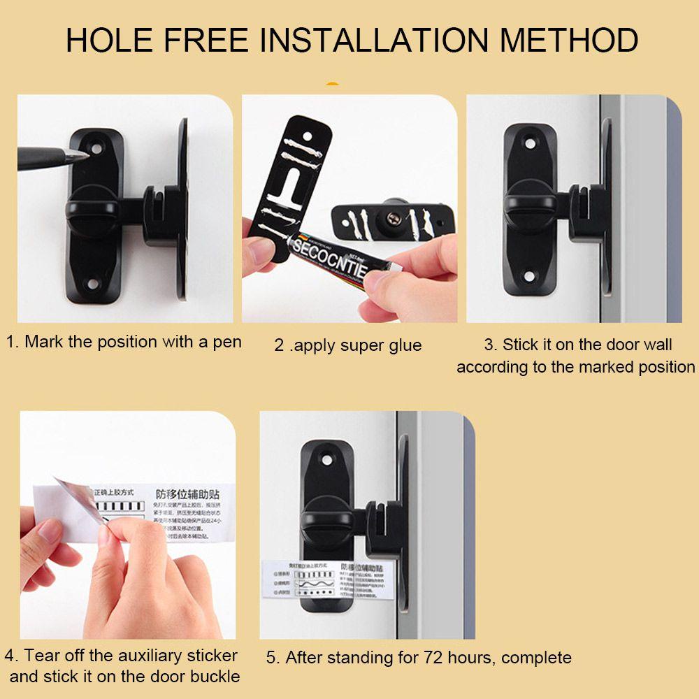 Khóa Cửa Trượt Không Cần Khoan Chống Trộm Tiện Dụng