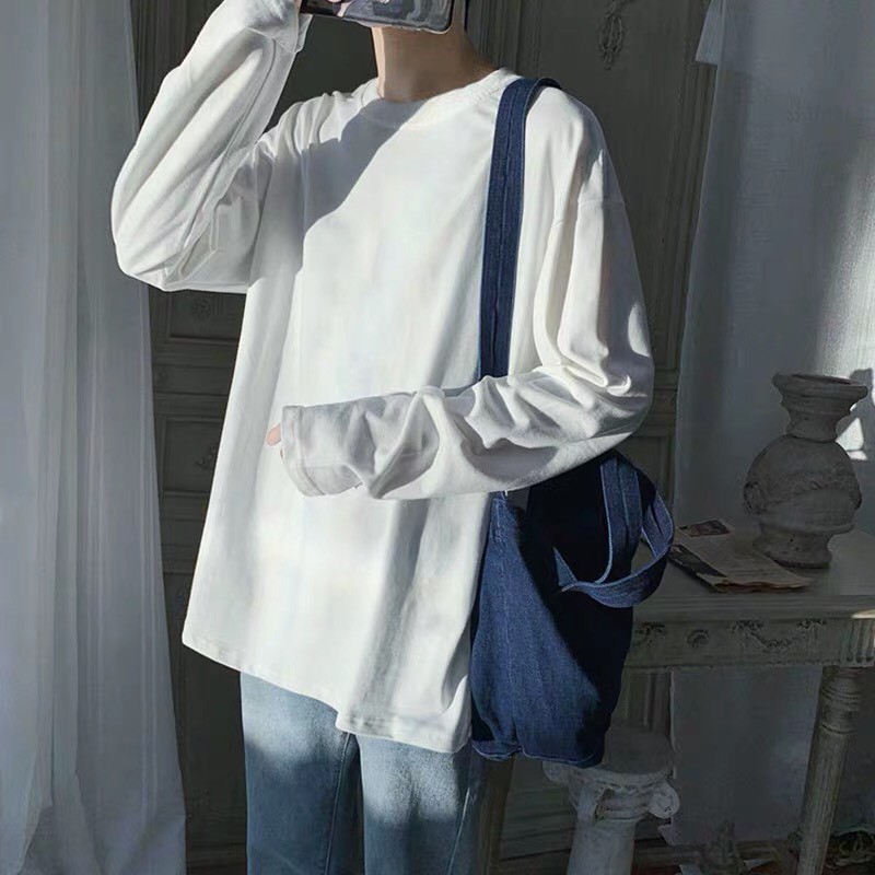 [ĐỘC ĐÁO] Áo thun trơn phom rộng,áo thu đông nam nữ,áo phông dài tay nam nữ,áo thun Unisex. | BigBuy360 - bigbuy360.vn