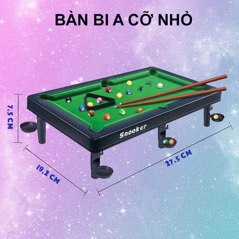 Bàn Bi A Mini Nhiều Kích Thước Cho Bé, Bàn Bida Chơi Theo Đội Nhóm, Đồ Chơi Vận Động Cực Chất