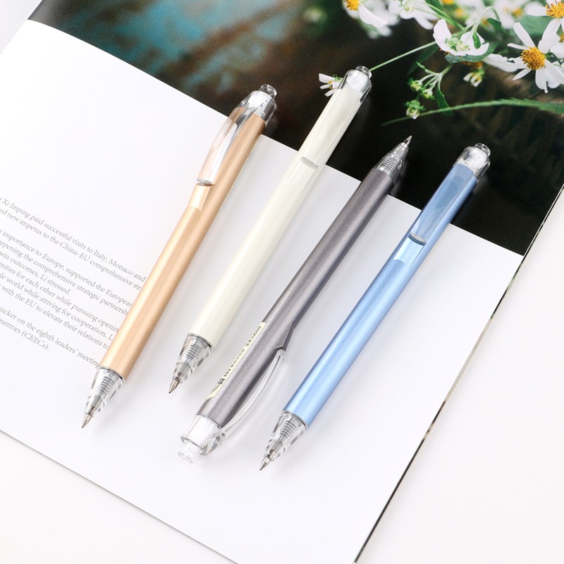[Ship hỏa tốc] Bút gel bấm cao cấp - vỏ kim loại BAOKE PC3678 - ByLy Store
