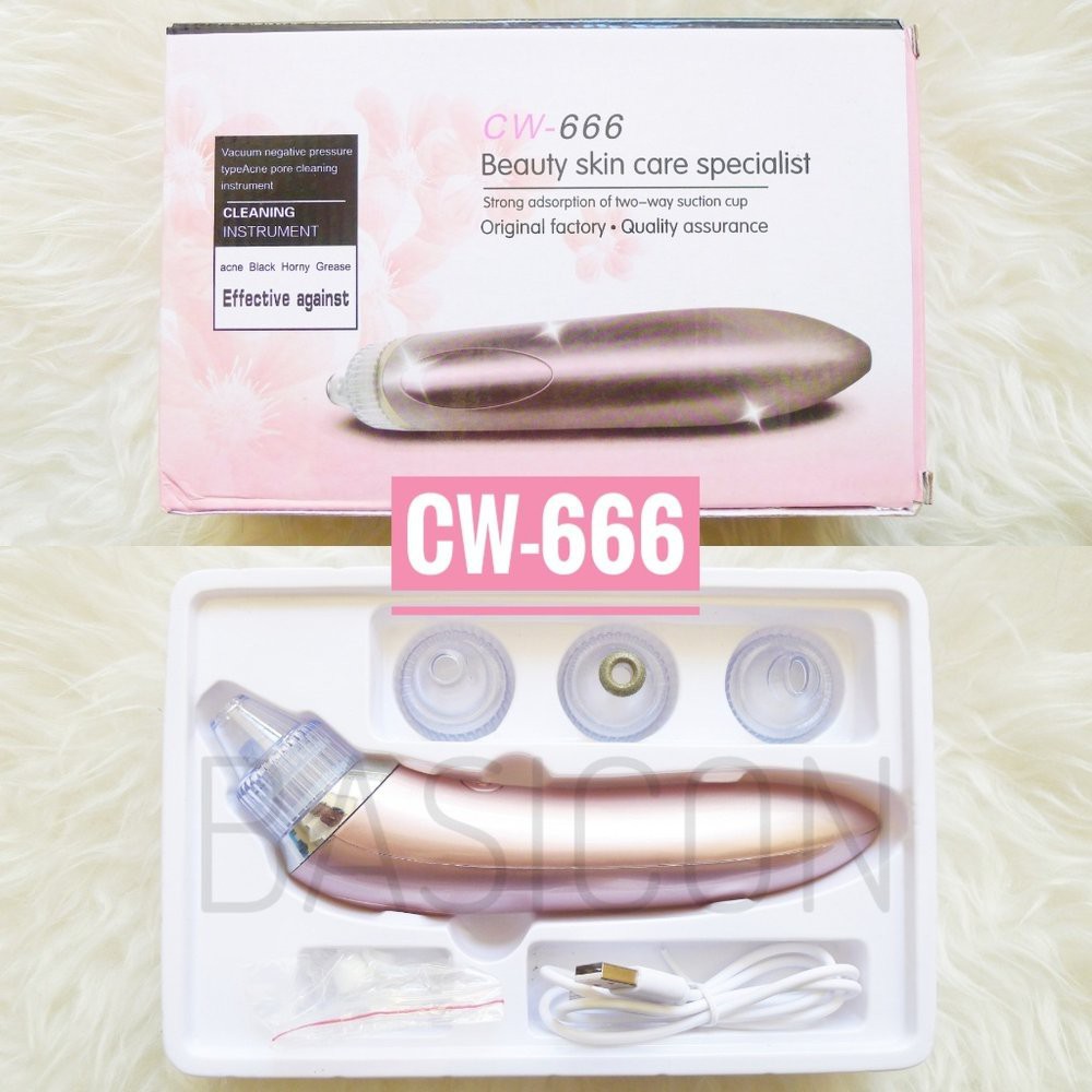 (hàng Mới Về) Máy Hút Mụn Đầu Đen Làm Sạch Da Mặt Tự Động Cw 666 Phiên Bản Giới Hạn