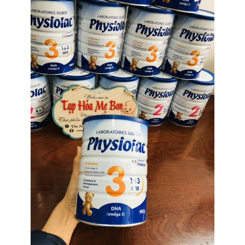 Sữa bột Physiolac số 3 900g (Mẫu mới)