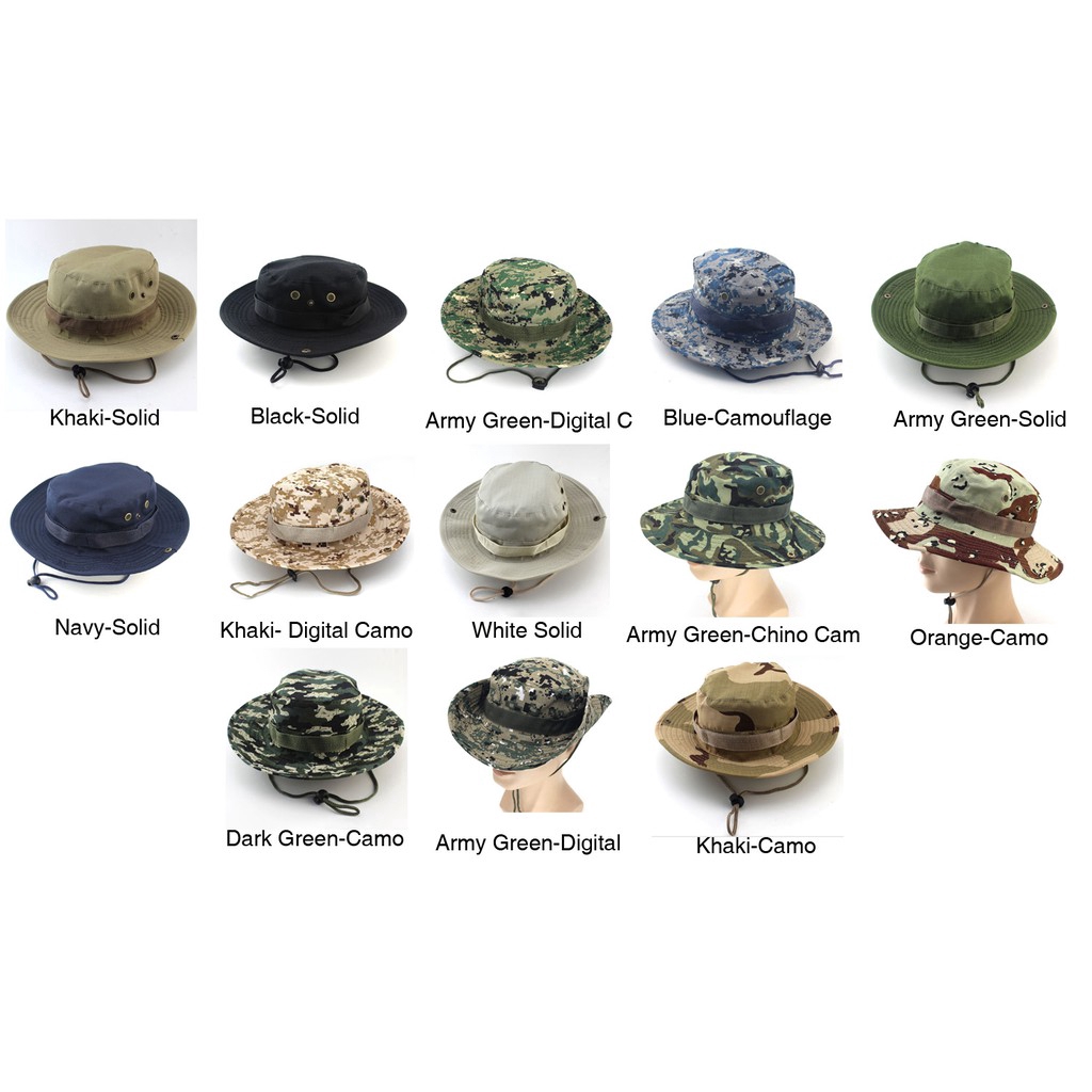 Nón Bucket hoạ tiết camo cho nam và nữ