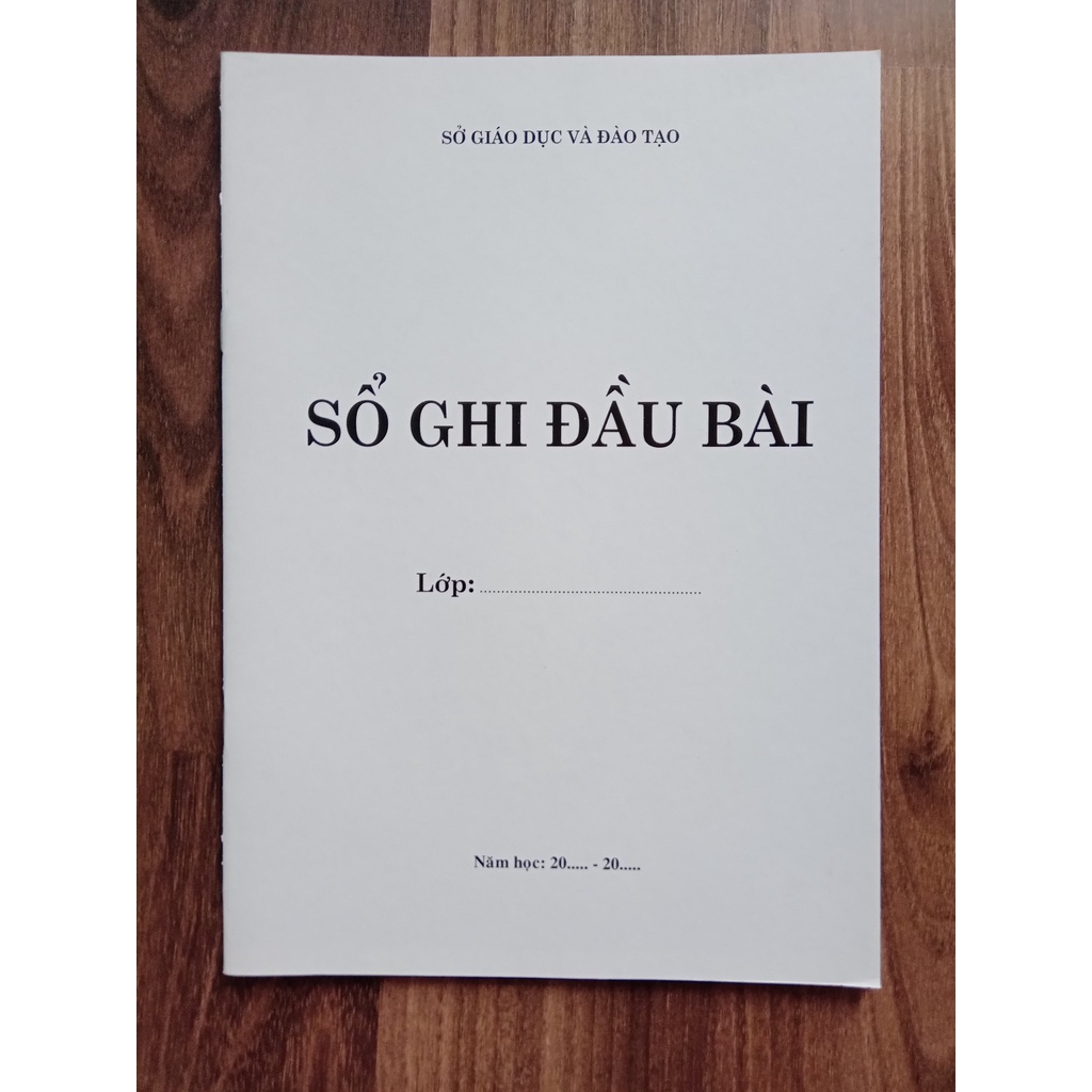 Sách - Sổ Ghi Đầu Bài