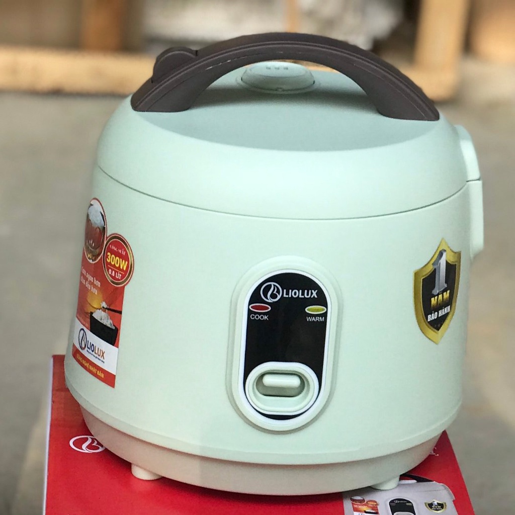 Nồi Cơm Điện LIOLUX 0.8L, Nồi Cơm Điện Mini Tặng Kèm Giá Hấp Thức Ăn Hàng Chính Hãng Bảo Hành 12 Tháng